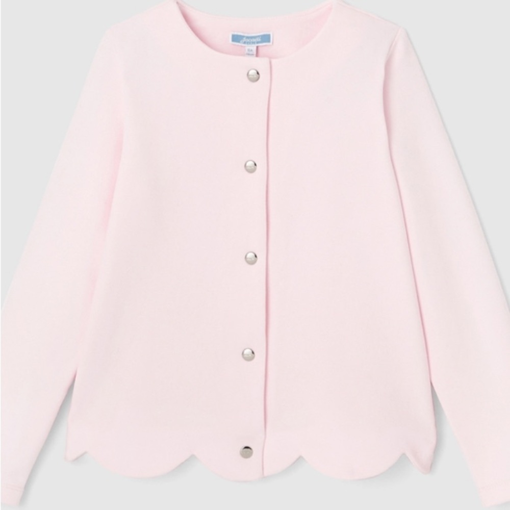 Jacadi Pink Scalloped Cardigan